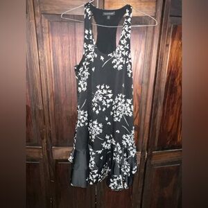 Banana Republic Black and White Asymmetrical‎ Dress